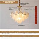 GobekUsa Cream Wind Feather Pearl Crystal Chandelier for Luxury Living Room and Bedroom