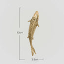 GobekUsa Gold Coral Carp Lotus Leaf Fish Wall Decor Ornaments