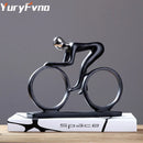 GobekUsa Cyclist Sculpture Figurine Abstract Art Home Decor Champion Athlete