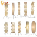 GobekUsa Akari Noguchi Floor Lamp LED E27 Rice Paper Standing Art Decor Living Room
