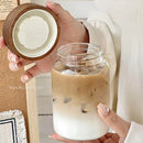 GobekUsa Glass Tea Cup with Lid: High Temp Resistant & Sealed Coffee Cup