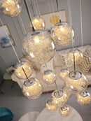 GobekUsa Crystal Ceiling Chandelier for Modern Loft Living Room, Home, Hotel, Kitchen, Bedroom Lighting