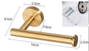 GobekUsa Brushed Gold Stainless Steel Toilet Paper Holder Kitchen Bathroom Tissue Rack Stand