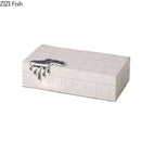 GobekUsa Gold-plated Woven Leather Jewelry Box: Exquisite Storage Jar for Dresser and Desk