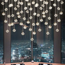 GobekUsa Crystal LED Chandelier for Staircase: Luxury Indoor Stair Lighting Fixture