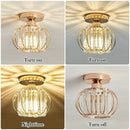 GobekUsa Crystal Ceiling Light Fixture E26 E27 Modern Glod Black Chandelier