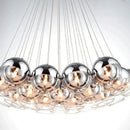 GobekUsa Crystal Glass Ball Globe Chandelier Pendant Light for Modern Hotel Hall Décor