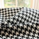 GobekUsa Chic Houndstooth Pillow Cover - Square Weave Cushion for Modern Home