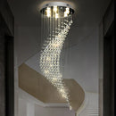 GobekUsa Crystal Ball Spiral Chandelier: Luxury LED Hanging Light Fixture