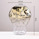 GobekUsa Golden Geometric Glass Vase Hydroponics Terrarium Home Decoration Accessories