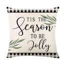 GobekUsa Christmas Snow Elk Pillow Cover for Festive Home Decor