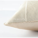 GobekUsa Herringbone Jacquard Cushion Cover, Modern Beige White Pillowcase for Living Room