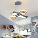 GobekUsa Kids Airplane Ceiling Lights Remote Control Dimmable LED Chandelier