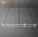 GobekUsa Éclatant Crystal Chandelier - Luxe Rectangular Pendant Light for Home Décor