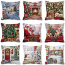 GobekUsa Christmas Short Plush Pillowcase 45x45cm Home Decor