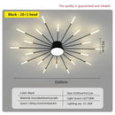 GobekUsa Acrylic Sunflower Ceiling Lamp in Brushed Antique Gold
