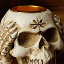 GobekUsa Bone Skeleton Candlestick Holder Halloween Home Decoration