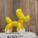 GobekUsa Banana Balloon Dog Sculpture - Modern Pop Art Resin Statue for Home Decor