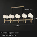 GobekUsa Glass Balloon Chandelier: Elegant Led Round Hanging Light for Luxury Dining Room