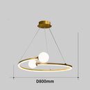 GobekUsa Gold Nordic Ring LED Ceiling Chandelier for Dining Room Pendant Lighting