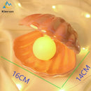 GobekUsa Ceramic Shell LED Night Light for Bedroom and Living Room