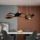 GobekUsa Black Stainless Steel Chandelier LED - Modern Luxury Design for Living Room
