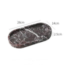 GobekUsa Calacatta Marble Vanity Tray for Perfume Candles Jewelry Luxury Home Decor