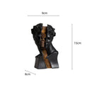 GobekUsa Golden Skeleton Abstract Resin Statue Home Decor Figure