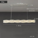 GobekUsa Glass Chandelier LED Ceiling Light Fixture Modern for Living Room Hotel Dining Hall