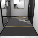 GobekUsa Grey Crystal Velvet Entrance Rug - Luxe Absorbent, Anti-Slip, Easy-Clean Living Room Carpet