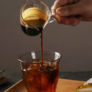GobekUsa Glass Espresso Measuring Cup Double Mouth Clear Scale Milk Latte Jug