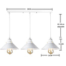GobekUsa Industrial Black Pendant Light Dimmable Kitchen Ceiling Fixture