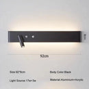 GobekUsa 8W/20W Long Led Wall Light Switch, Aluminum Fixture for Living Room Bedroom.