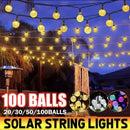 GobekUsa Crystal Fairy Solar String Lights - 8 Modes Waterproof Outdoor Patio Decor