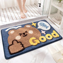GobekUsa Cartoon Animal Bathroom Carpet - Non-slip Absorbent Soft Bath Rug