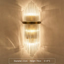 GobekUsa Gold Crystal Wall Lights: Modern LED Sconce for Bedroom, Living Room & Bathroom