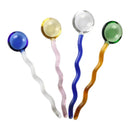 GobekUsa Glass Spoon Coffee Stirring Rod for Home Cafe, Dessert Jam Scoop