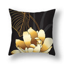 GobekUsa Ginkgo Leaves Print Sofa Pillowcase 45x45cm Modern Nordic Chair Cushion Cover