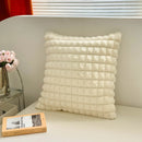GobekUsa Abstract Art Line Cushion Cover Plush Embroidered Pillowcase