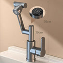 GobekUsa LED Basin Faucet 360 Rotation Stream Sprayer Hot Cold Water Sink Mixer