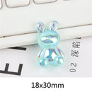 GobekUsa Kawaii Rabbit Resin Cabochon for Scrapbooking and DIY Crafts