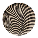 GobekUsa Korean Style Round Bamboo Fiber Dining Plate for Desserts, Fruits, and Cakes