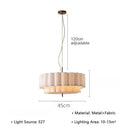Wabi-Sabi White Fabric Pendant Light by DecorClear.com