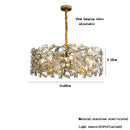 GobekUsa Crystal Chandelier: Modern Bedroom Lighting Fixture for Home Decoration