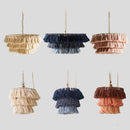 GobekUsa Bohemian Chandelier Tassel Light Chain Pendant LED Suspension Light