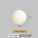 GobekUsa Japanese Style LED E27 Round Ball Pendant Lamp for Home Decor