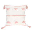 GobekUsa Boho Pink Geometric Tufted Tassel Pillow Covers 30x100cm - Decorative Double Pillows