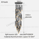 GobekUsa Black Gold Pendant Lamp: Modern Nordic Designer LED Indoor Lighting