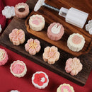 GobekUsa 3D Cherry Blossom Mooncake Mold for Mid-autumn Festival Baking