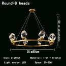 GobekUsa Crystal Chandelier LED Pendant Lights High-end Nordic Modern Style Indoor Lighting